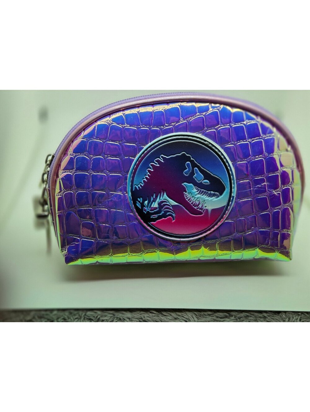 Profusion Jurassic World T-Rex Holographic Makeup Cosmetic Bag Dinosaur